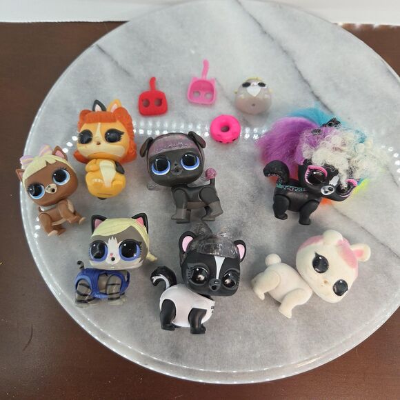 LOL Surprise Pets Lot of 7 Dolls Figures Accessories MGA Big Eye Animal Collecti - Picture 3 of 13